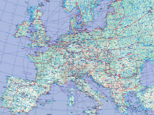 Radfernwege in Europa